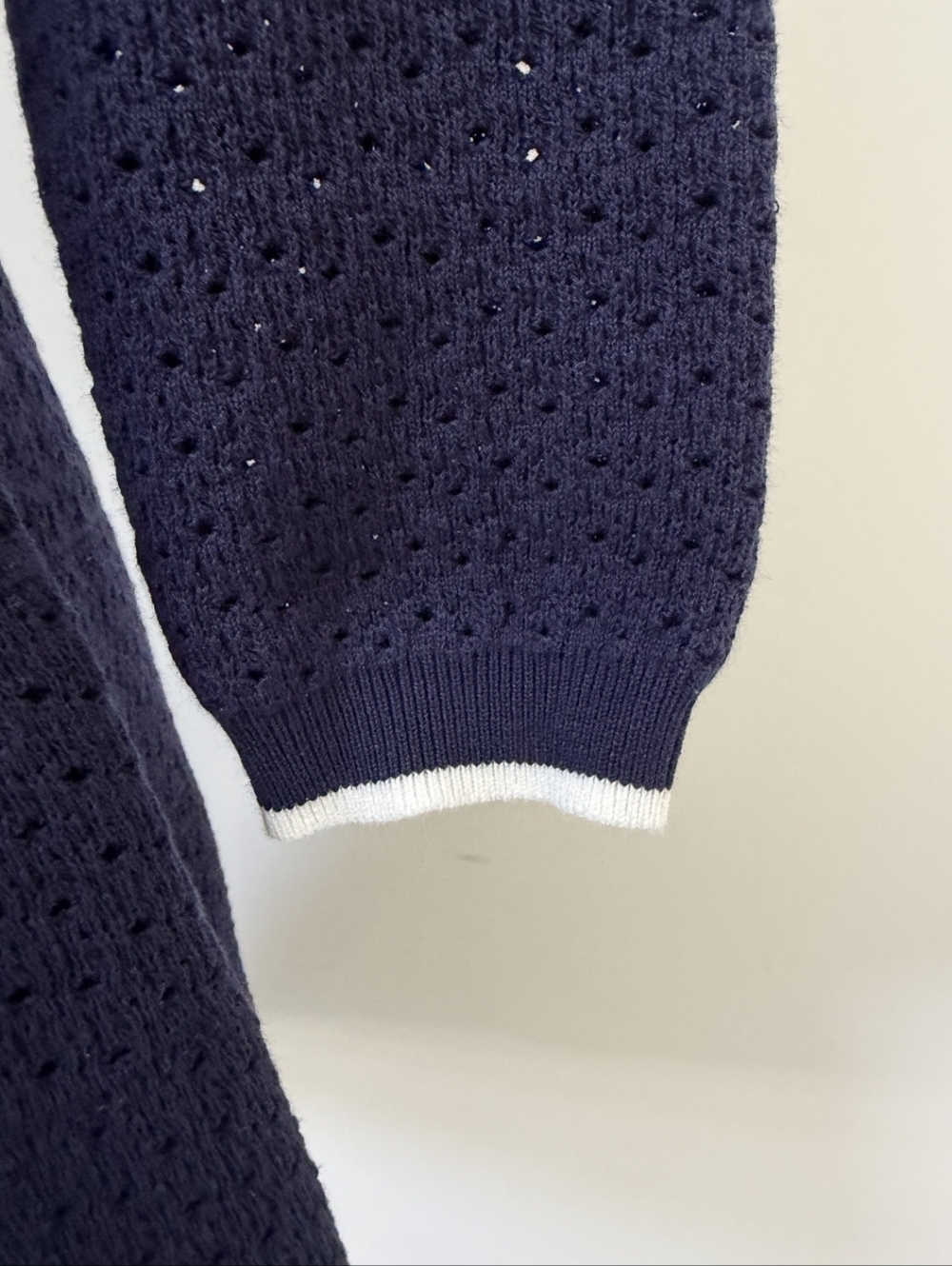 Self Portriat Navy Bow Knit Mini Dress - Picture 11 of 13